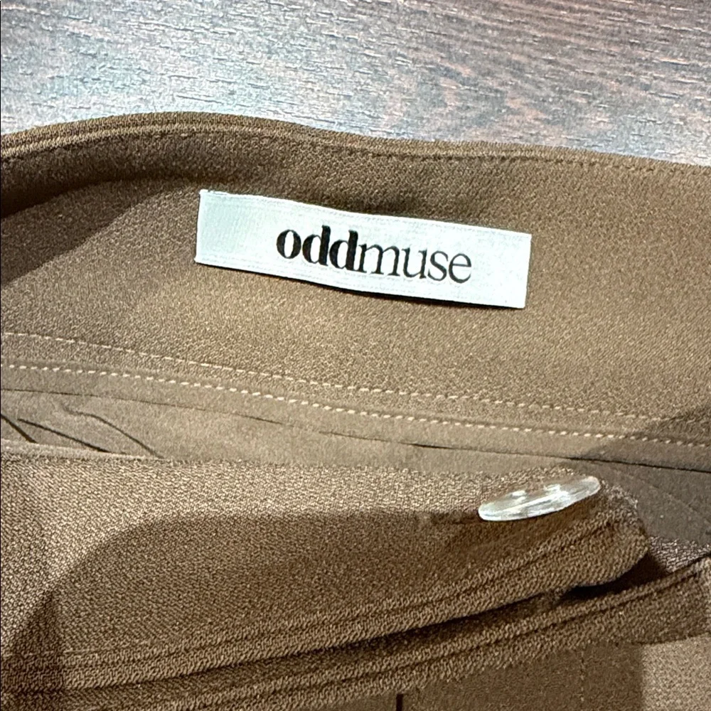 Odd muse brown suiting skirt - Picture 3 of 6